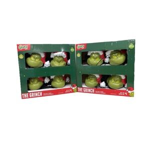 Lot 2 The Grinch Pathway Stakes Christmas Lights Set of 4 Each Dr Seuss Decor